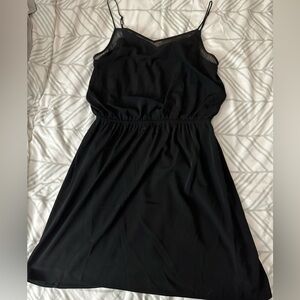 Black mini dress